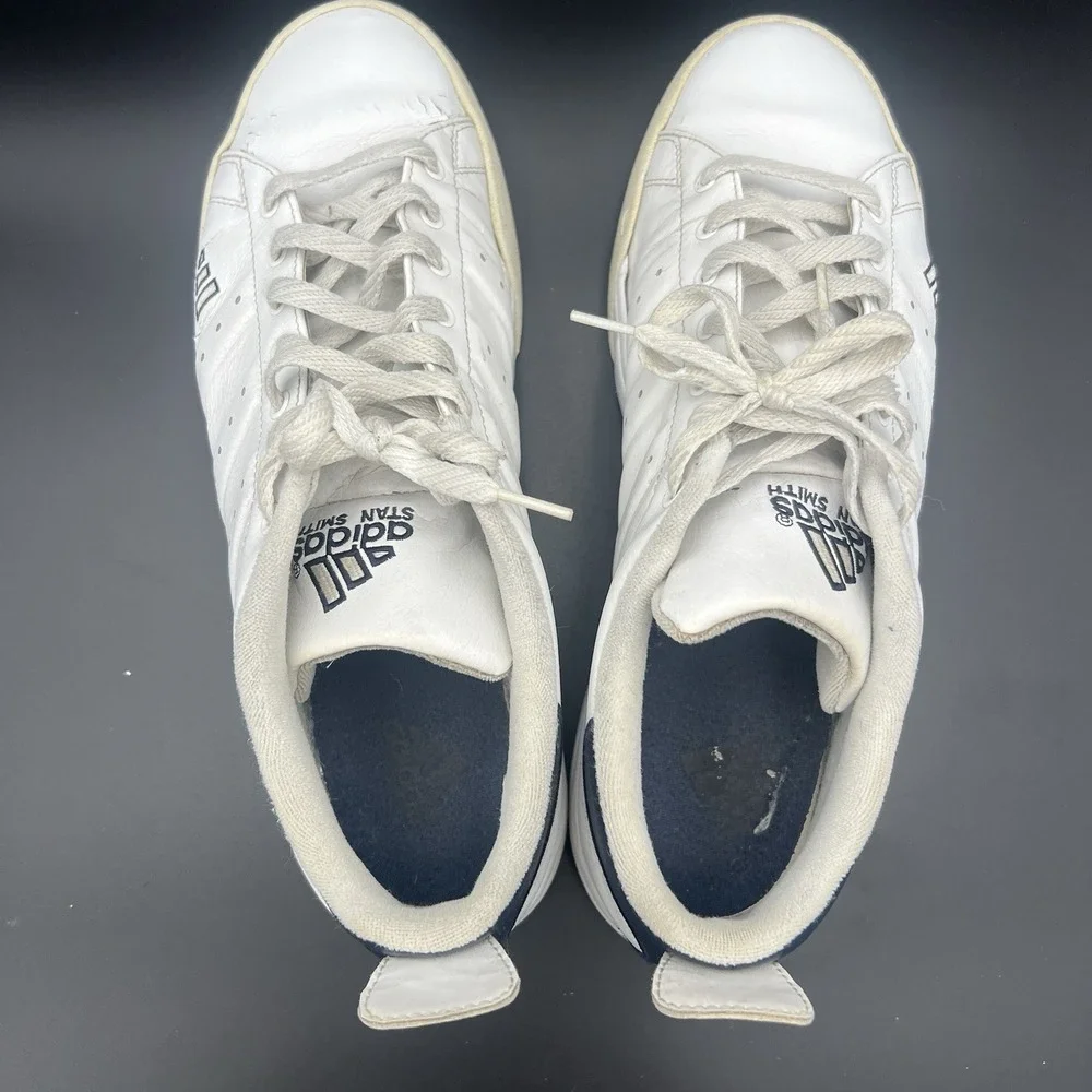 Adidas Barricade Team 2 White Navy Men's 13‎ Tennis Shoes 659910